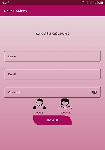 User Sign Up